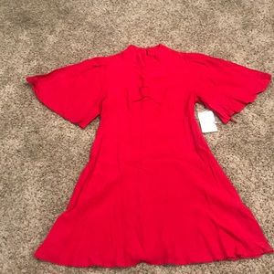 Free People Red mini Dress size 2 NWT